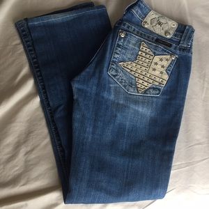 MissMe Size 28 Embellished Jeans